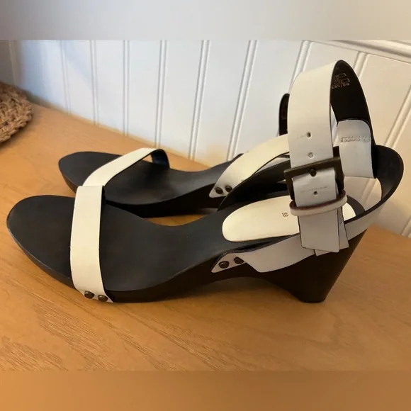 Zara women’s white 3” heeled strappy sandals in size EU 38 (US 7.5) - Picture 3 of 10